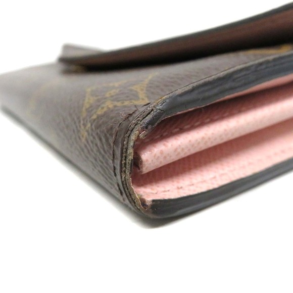Louis Vuitton Sarah Portefeuille Wallet Long Leather Brown Pink - Picture 4 of 8